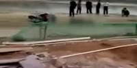 Reversing excavator kills a man on a scooter