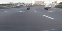 Rider fools a police motorcyclist