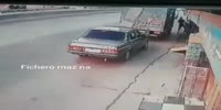 Lorry crushes Mercedes killing driver and passenger