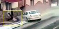 Sliding Car Eradicates Pedestrian