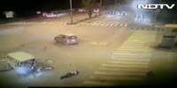 Smashup at an intersection