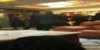 Gang with swords attack a man but hotel security saves him