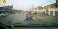 Sleeping tricycle driver gets rammed by a car