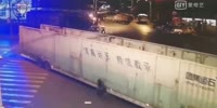 Girl on a cycle run over by a huge trailer truck
