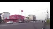 Two scooter riders collide
