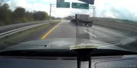 Improperly secured object smashes windshield of fellow motorist!