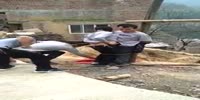 Couple tied to the pole for kissing in public
