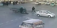 Driver is thrown unconscious and his tricycle keeps on moving