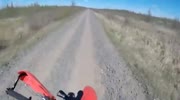 Dirt biker films his fall