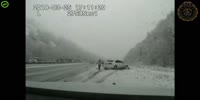 Cop hit by car gets airborne.