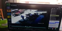 Motorbiker Crushed By Oncoming Truck.