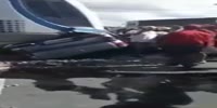 The light train bites the car