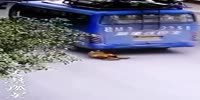 Girl gets run over by reversing bus