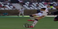 Soccer player gets his leg broken