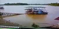 Lorry turns into a submarine