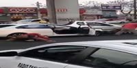 Fight breaks out after the crash