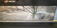 Woman injured while a gas leak explosion