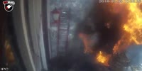 Short circuit explosion at the center of Amsterdam.