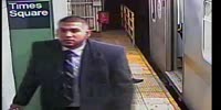 The police look for the suspect who assaulted the man in the subway station