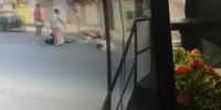 Man on scooter dies crushed by truck