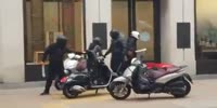 London : brazen machete-wielding moped gang axe into luxury watch shop