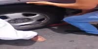Man suffers crushed by car