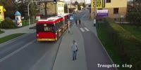 Girl pushes friend under bus for fun