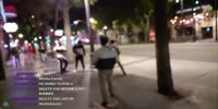 Man knocked out with skateboard