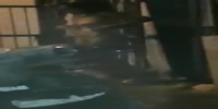 Naked mentally ill girl takes a bath in the street