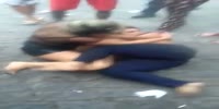 Prostitute fights a woman leaving her topless
