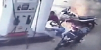 Rival Set on Fire at Gas Station