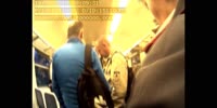 Man pulls knife on security on train