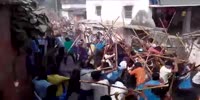 Weird indian stick battle