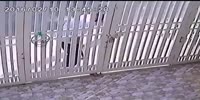 Robber breaks gate and ankle