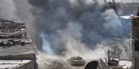 tanks in action against I.S.in Damascus!