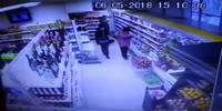 Scum punches random woman in a store