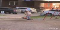 Drugged girl gets naked on the playground