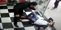 Shop Keeper Goes Crazy with a Knife