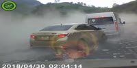 Forgot to use the brakes.