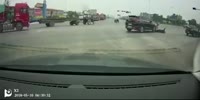Rider gets hit twice survives