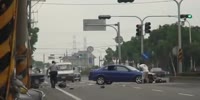 head on collision - careless biker