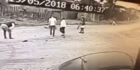 Two drunk guys are beaten by their former friends