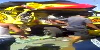 Trucker suffers crash aftermath in his destroyed vehicle