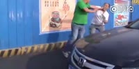 Chinese road rage fight