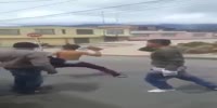 Robbery turns into a street fight
