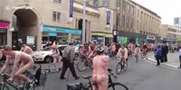 Bristol man rages at naked bike riders