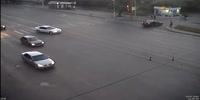 Speeding biker wrecks into the car
