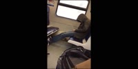 Drunk asshole in the train