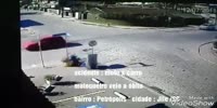 Motorcyclist hits the car and dies on spot