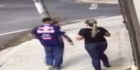Knife wielding man robs a woman off her phone